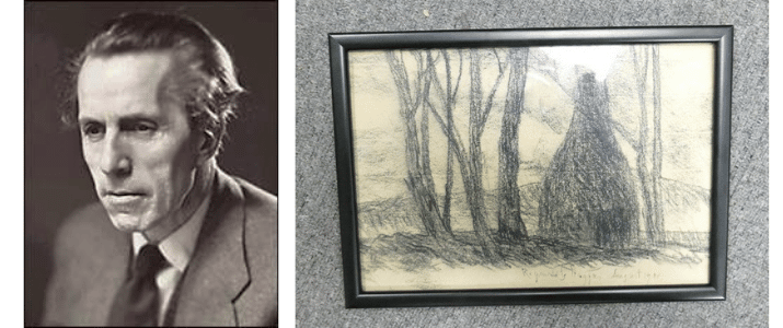 Regnald George Haggar portrait and artwork